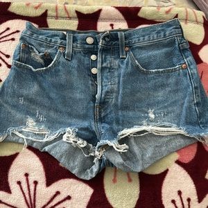 Levi 501 denim shorts
